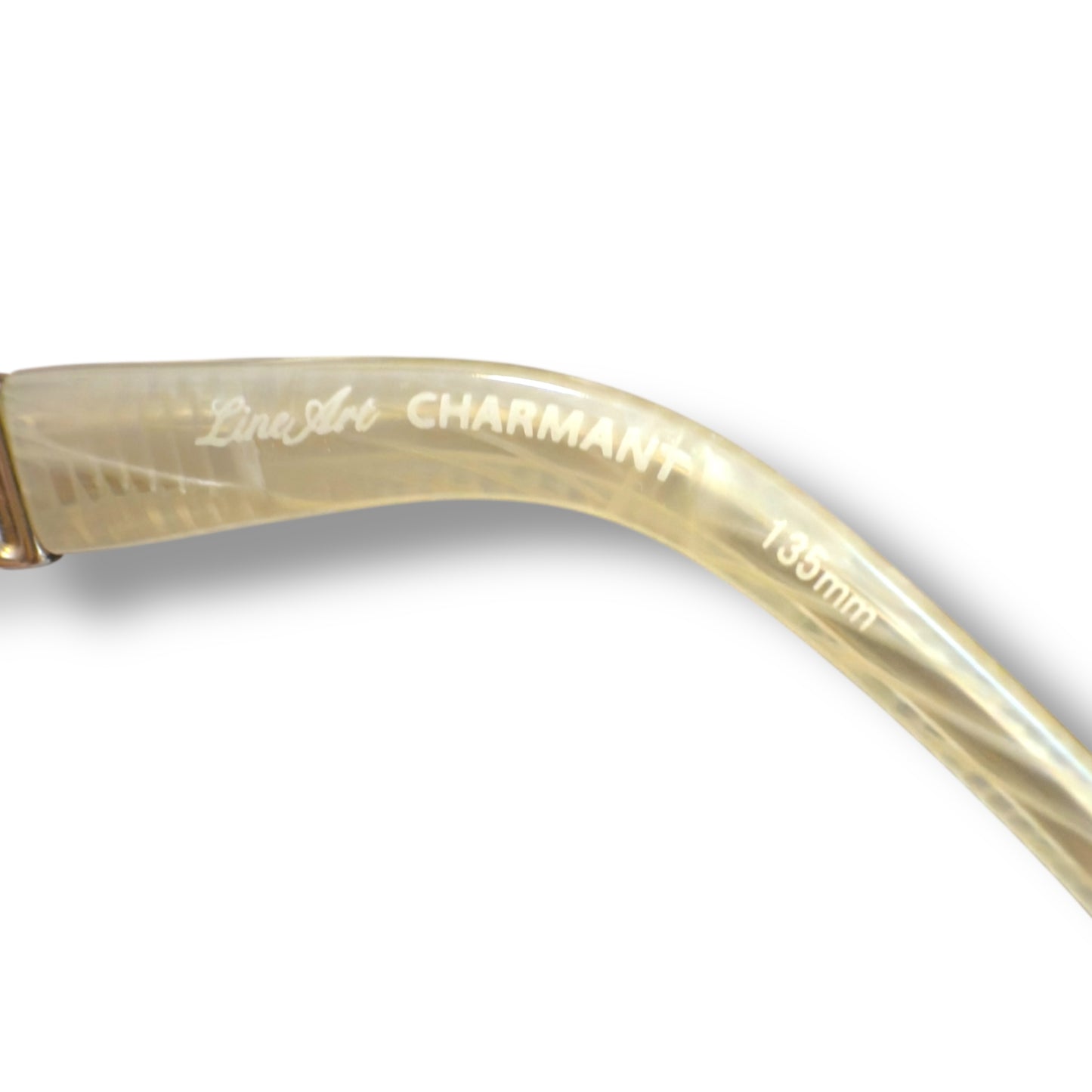 【26】未使用に近い!シャルマンラインアート メガネ ホワイト系