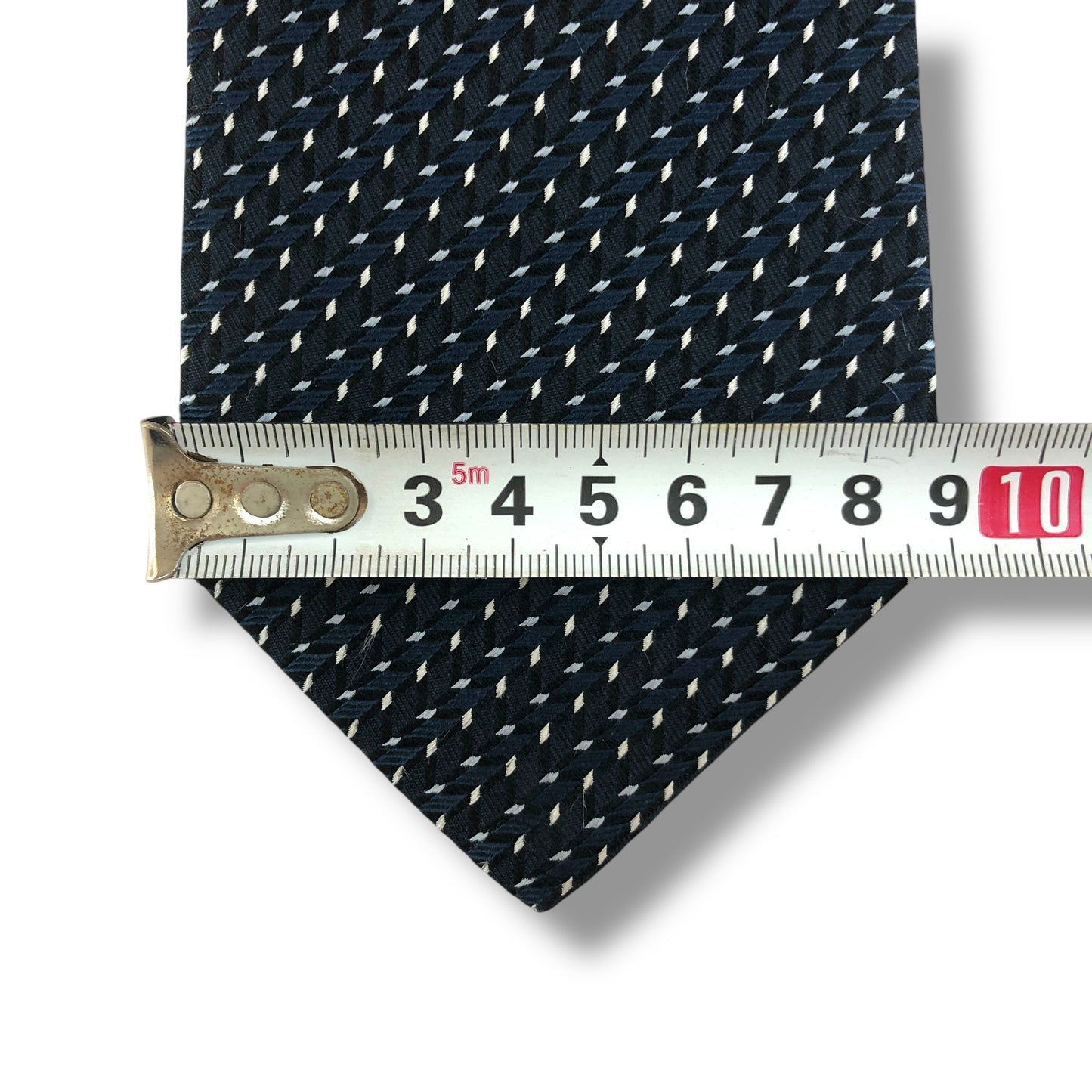 【8006】美品!アルマーニ ネクタイ ダークネイビー系