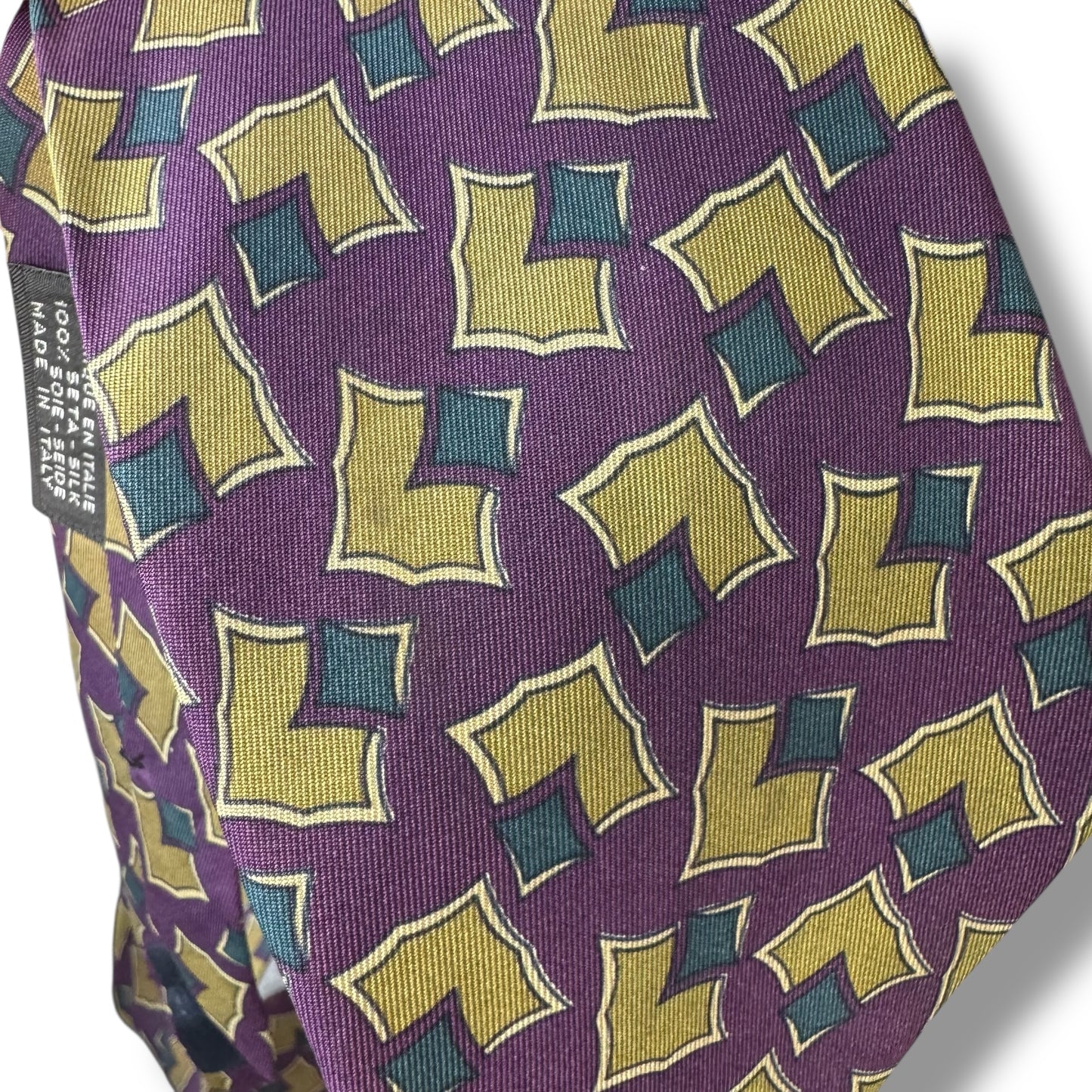 【7229】良品!シャネル ネクタイ パープル系