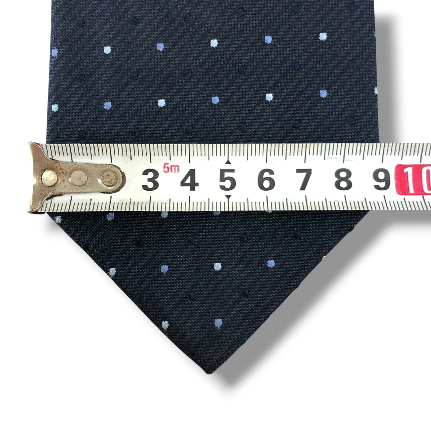 【8336】美品!タケオキクチ ネクタイ ネイビー系 ドット柄