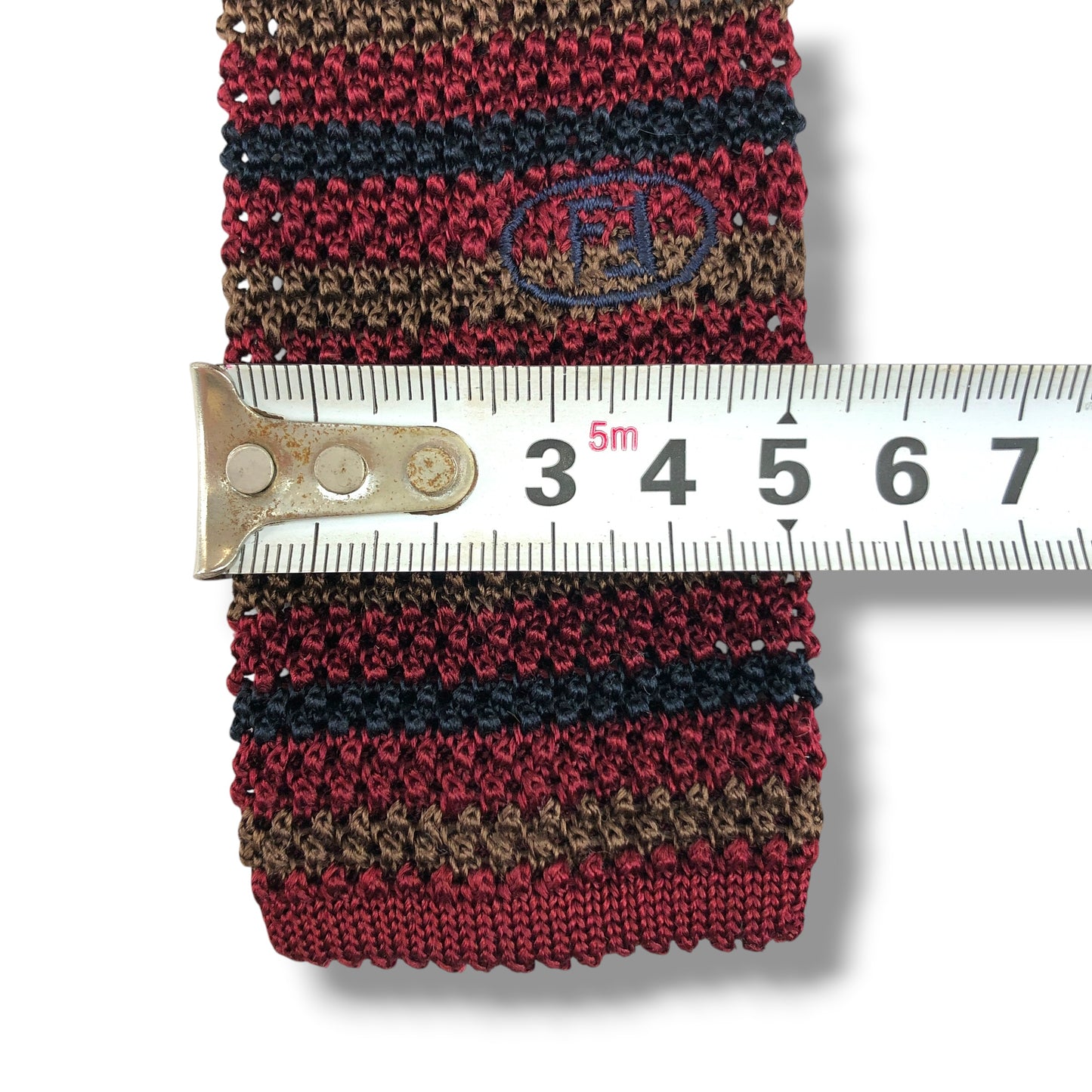 【8344】美品!フェンディ ネクタイ ボルドー系