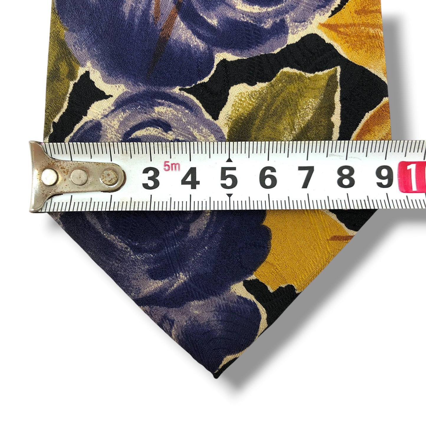 【8403】美品!エルメネジルドゼニア ネクタイ ブルー系 花柄
