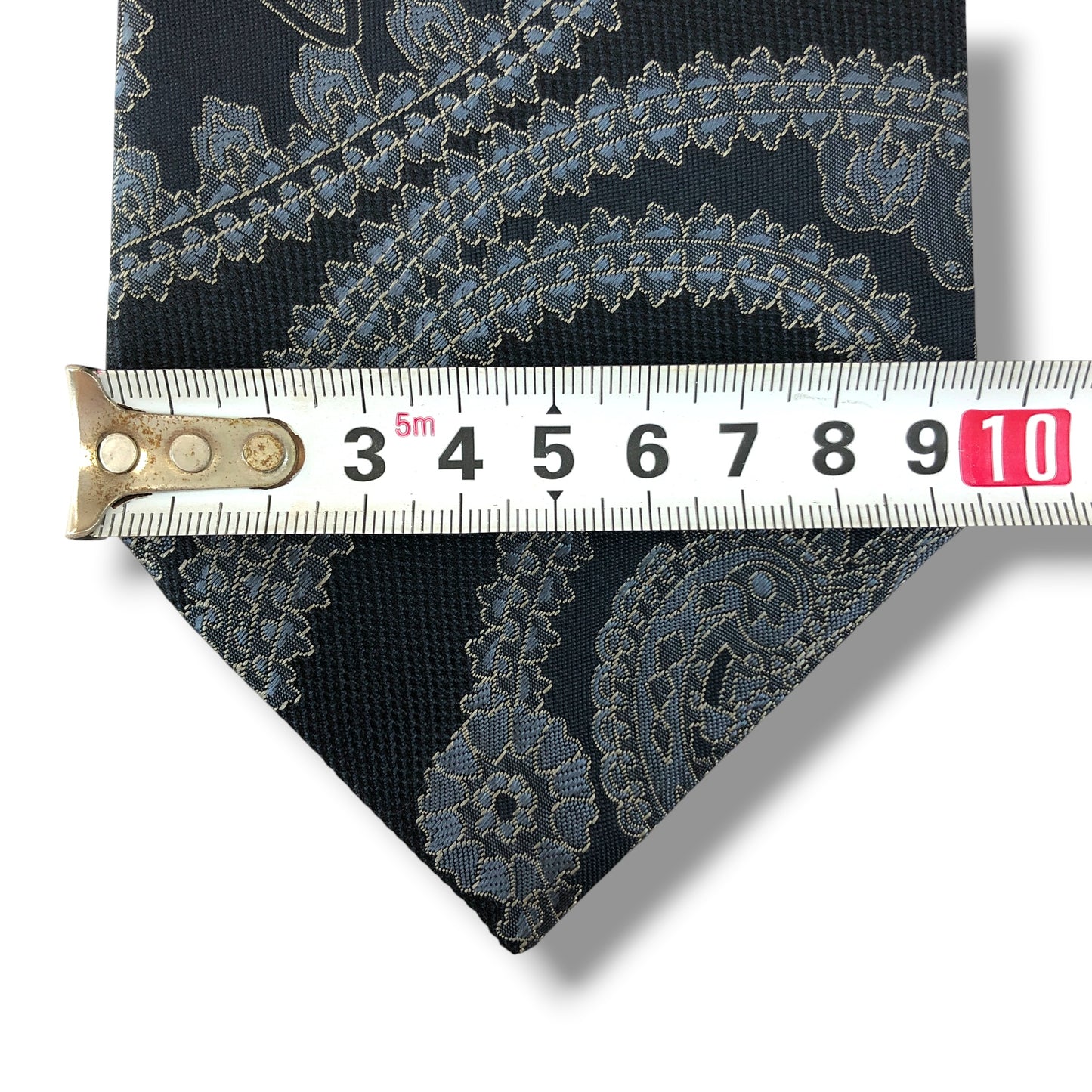 【8463】美品!ヨシエイナバ ネクタイ ダークネイビー系