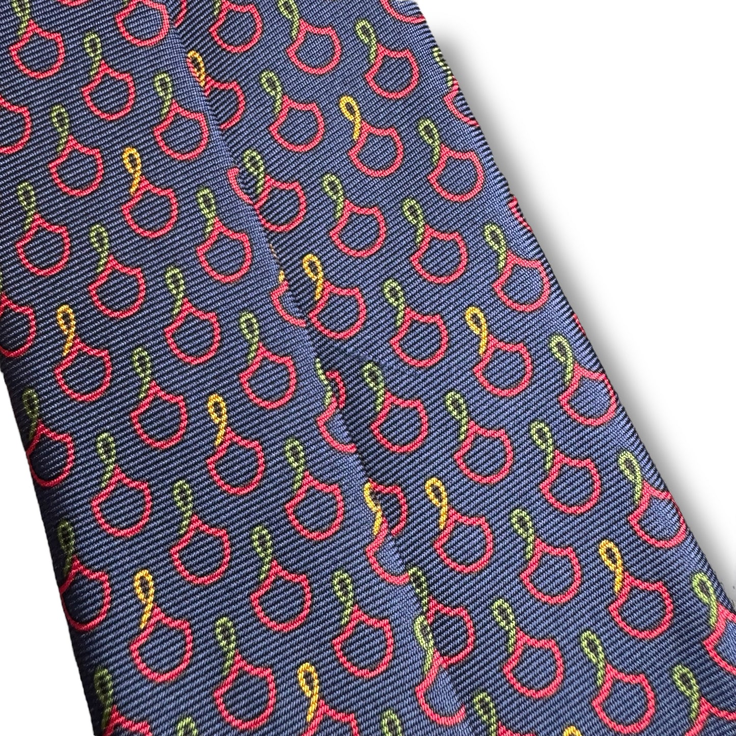 【7546】美品ー良品!グッチ ネクタイ ネイビー系