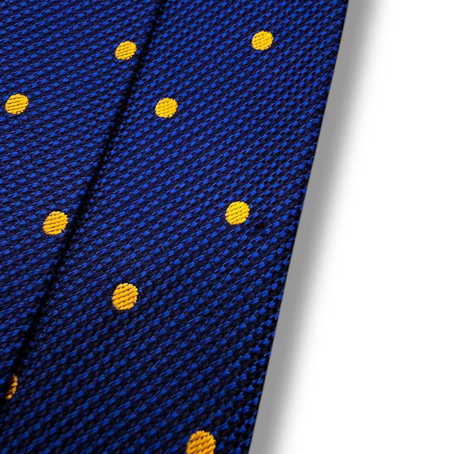 【7727】美品!ヴェルサーチ ネクタイ ブルー系 ドット柄