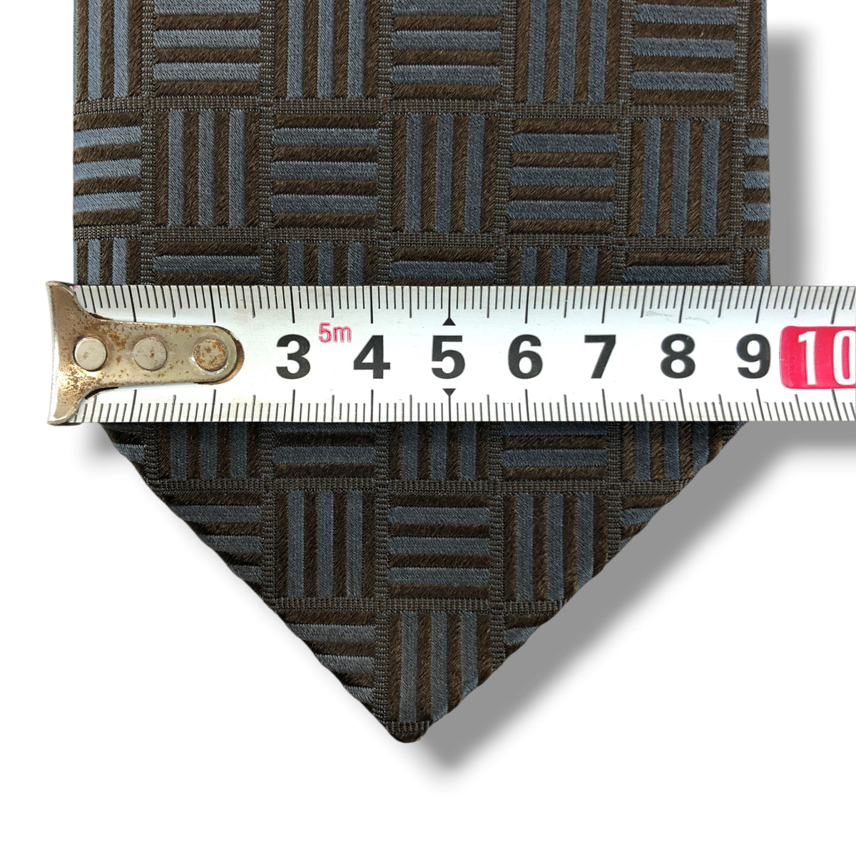 【8805】美品!エルメネジルドゼニア ネクタイ ブラウン系×ブラック系