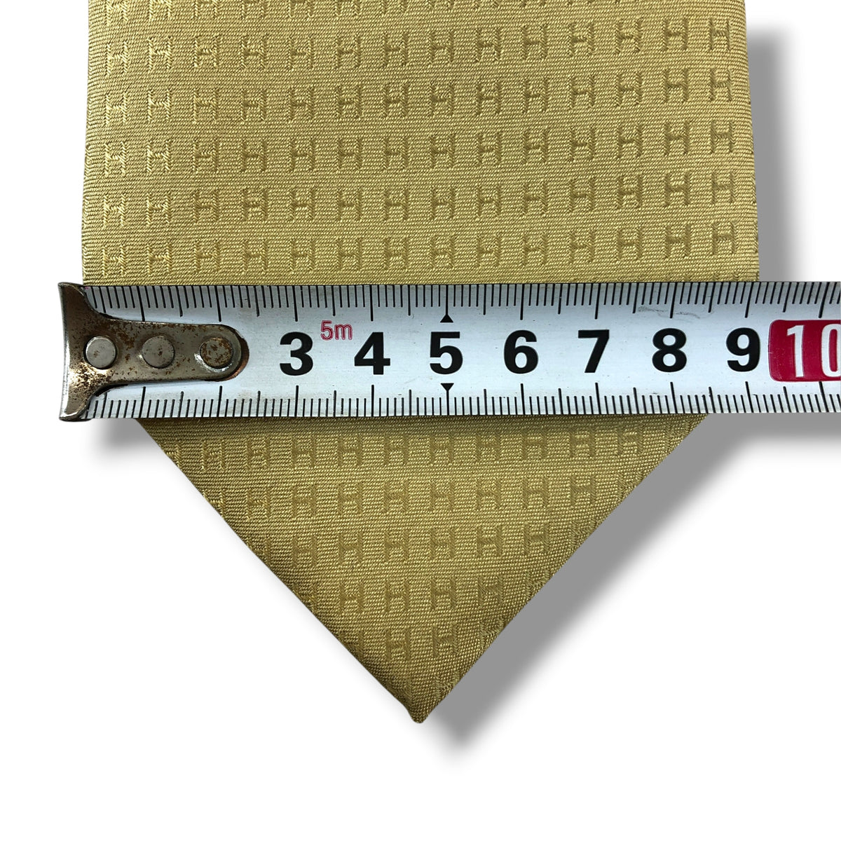 【8882】美品!エルメス ネクタイ ゴールド系