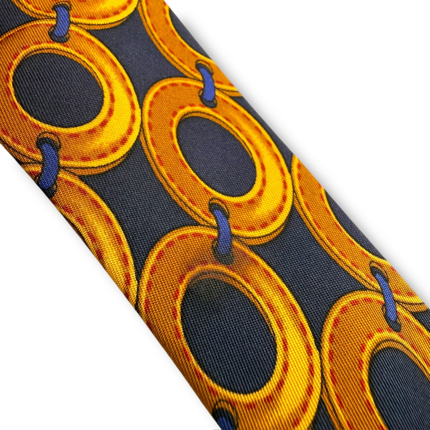 【7532】良品!セリーヌ ネクタイ ゴールド系