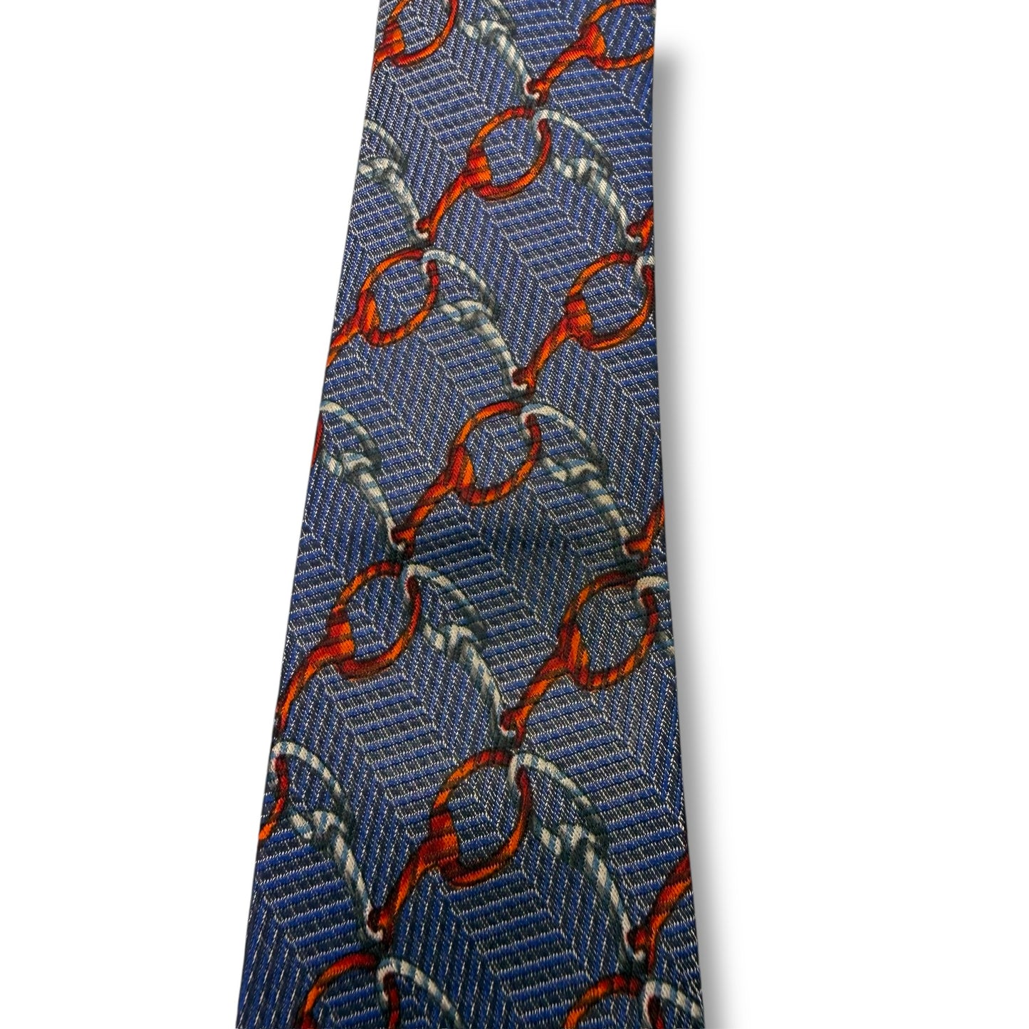 【7881】良品!セリーヌ ネクタイ ブルー系