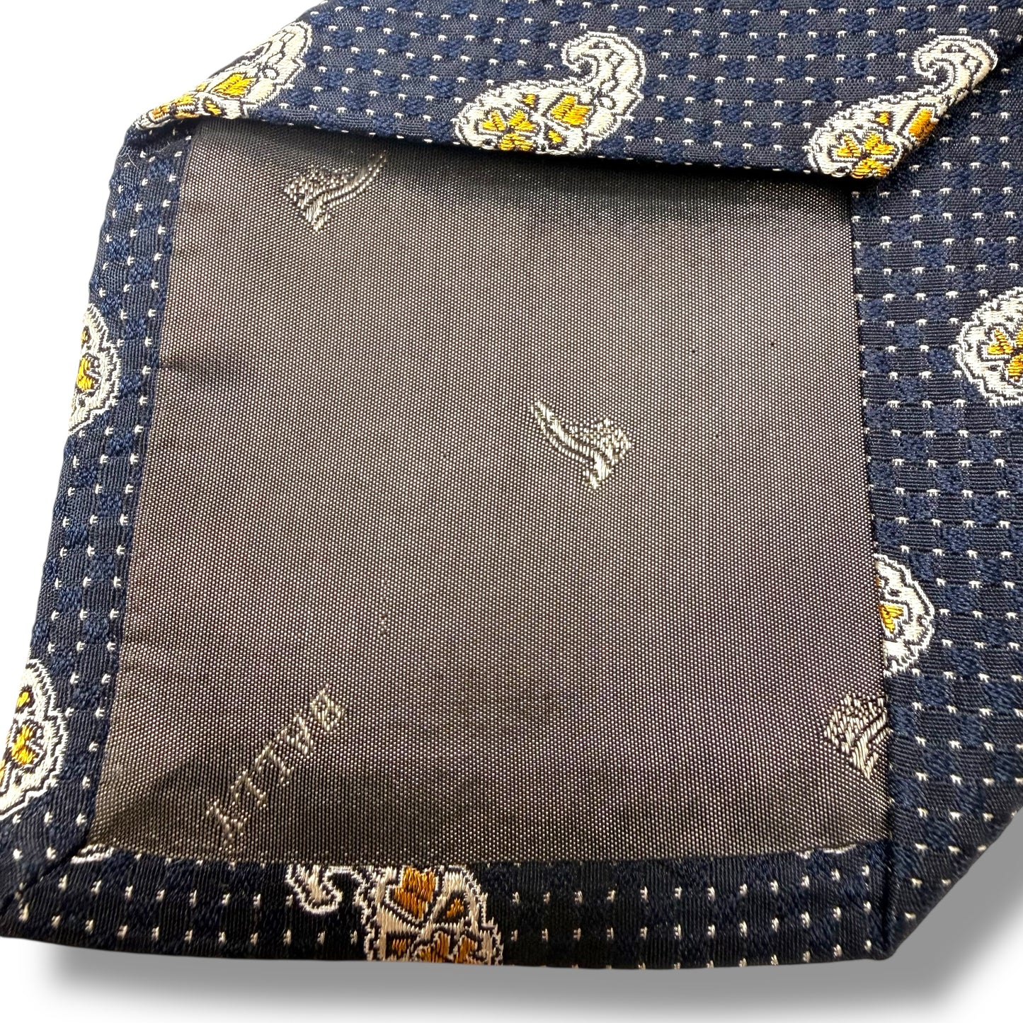 【8043】美品ー良品!バリー ネクタイ ダークネイビー系