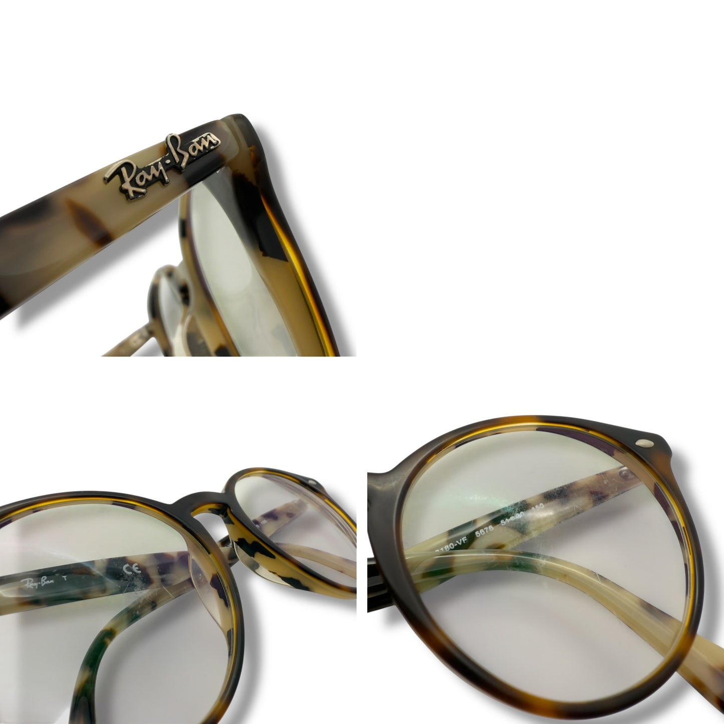 【158】良品!レイバン メガネ ブラウン系