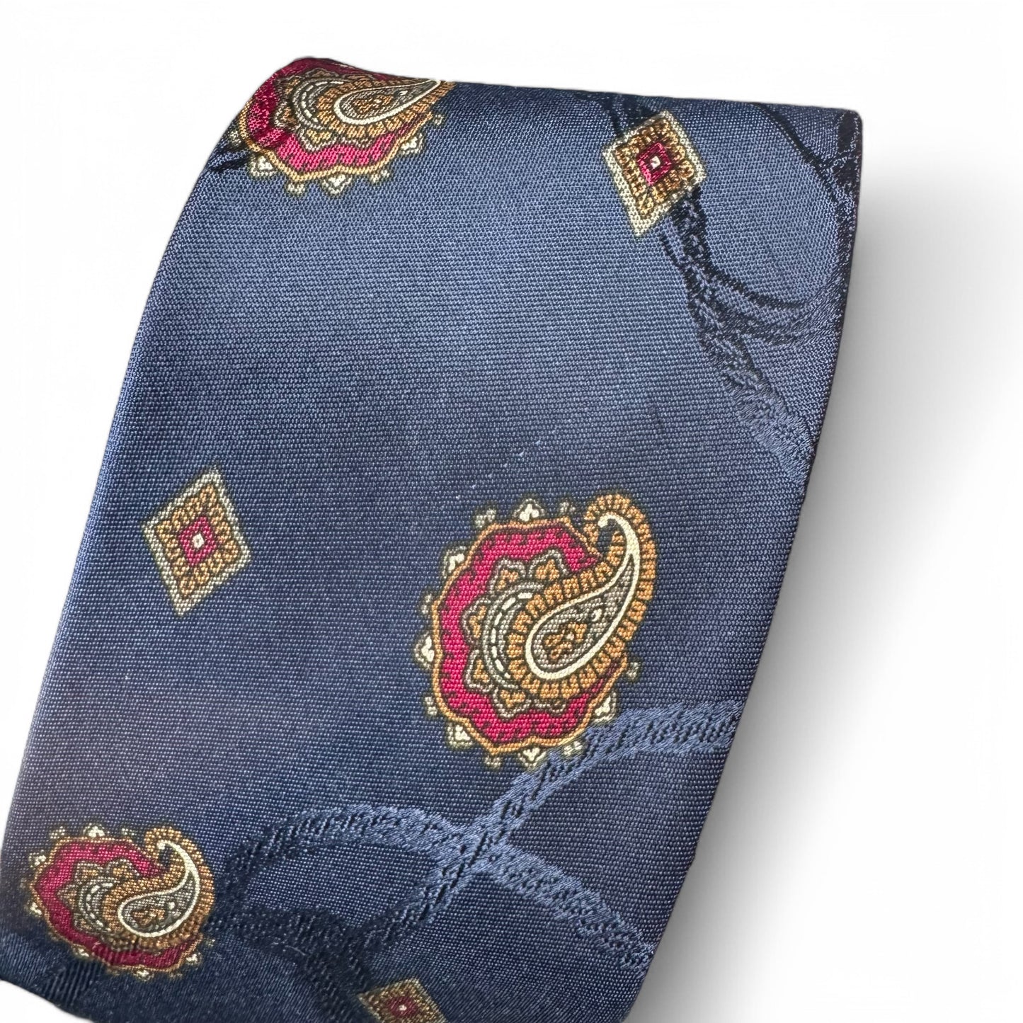 【7141】良品!ランバン ネクタイ ネイビー系