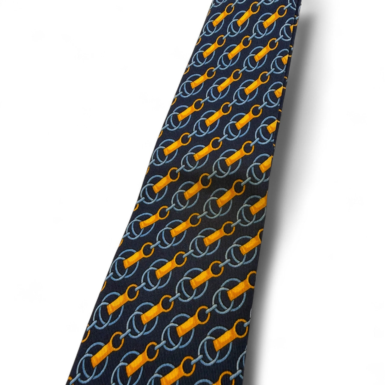 【7591】良品!グッチ ネクタイ ネイビー系