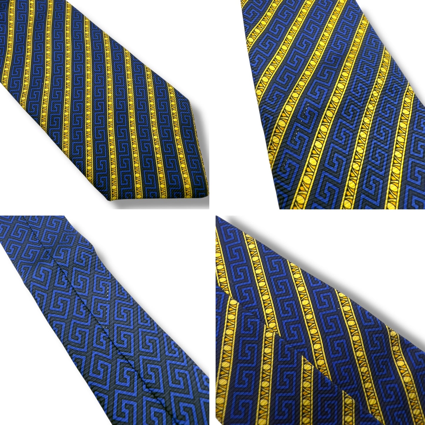 【7439】良品!ジャンニヴェルサーチ ネクタイ ブルー系