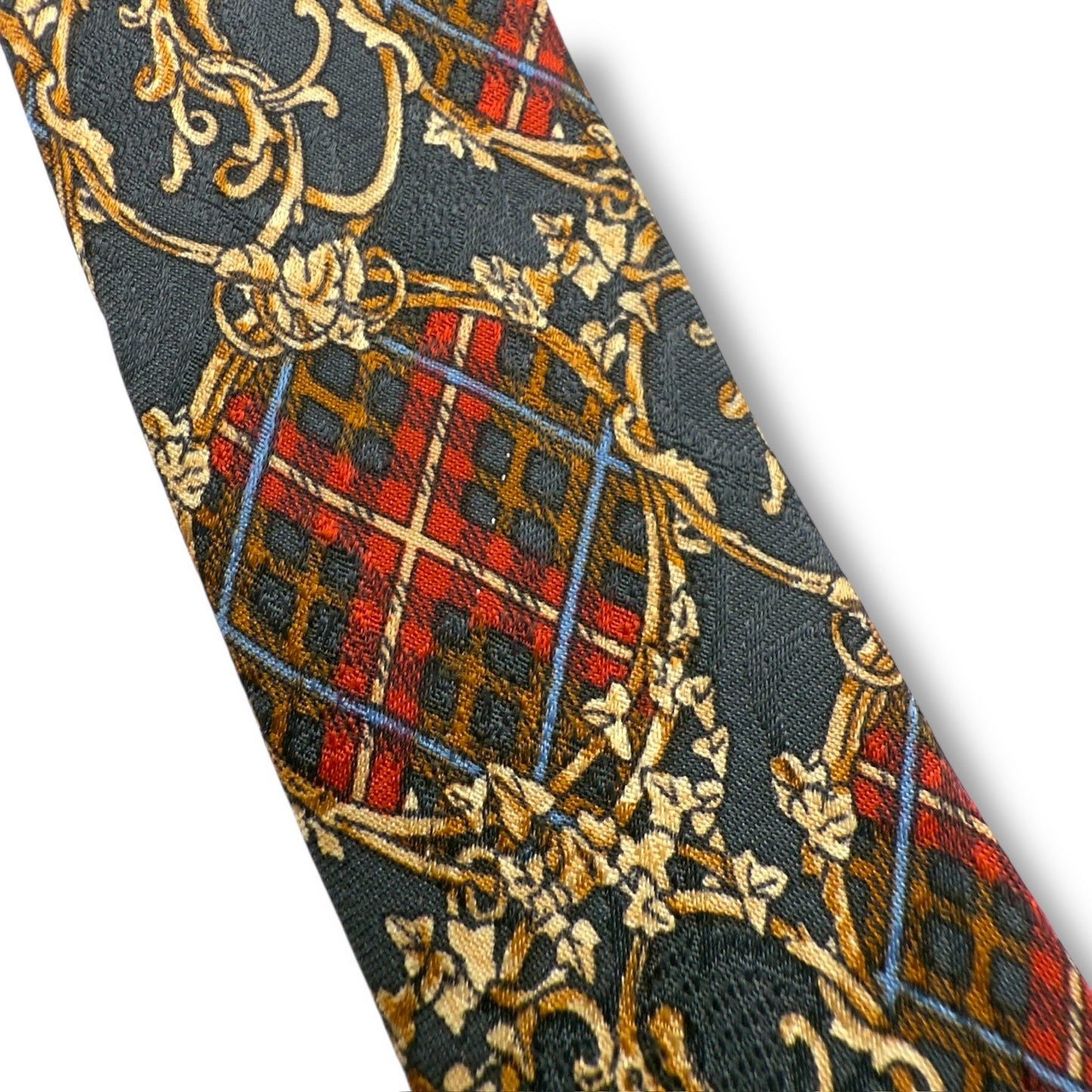 【7568】良品!クリスチャンディオール ネクタイ ネイビー系