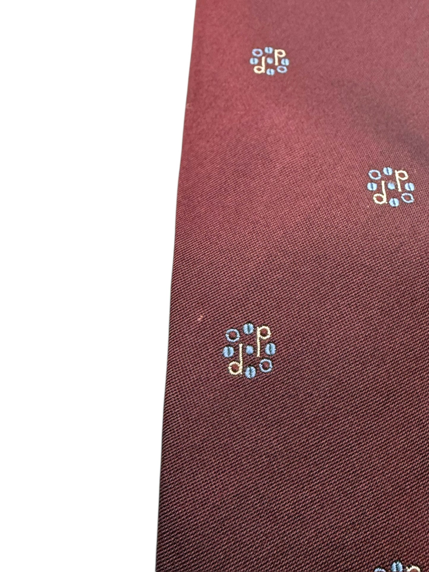 【7823】良品!ダンヒル ネクタイ バーガンディー系