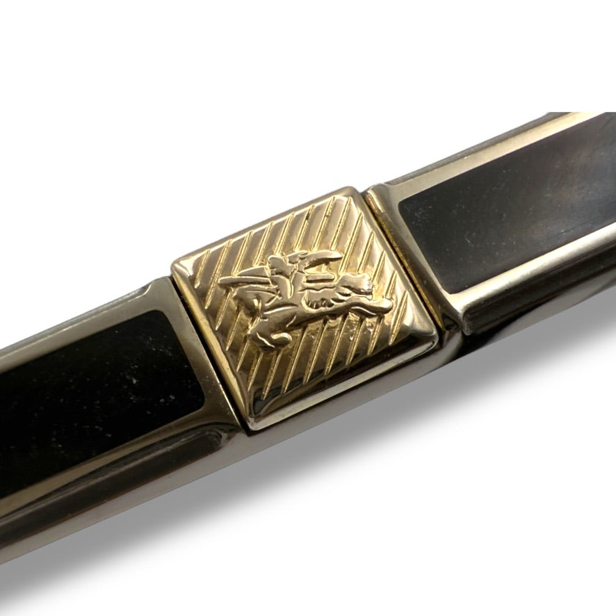 【104】美品ー良品!バーバリー メガネ ブラック系 チタン