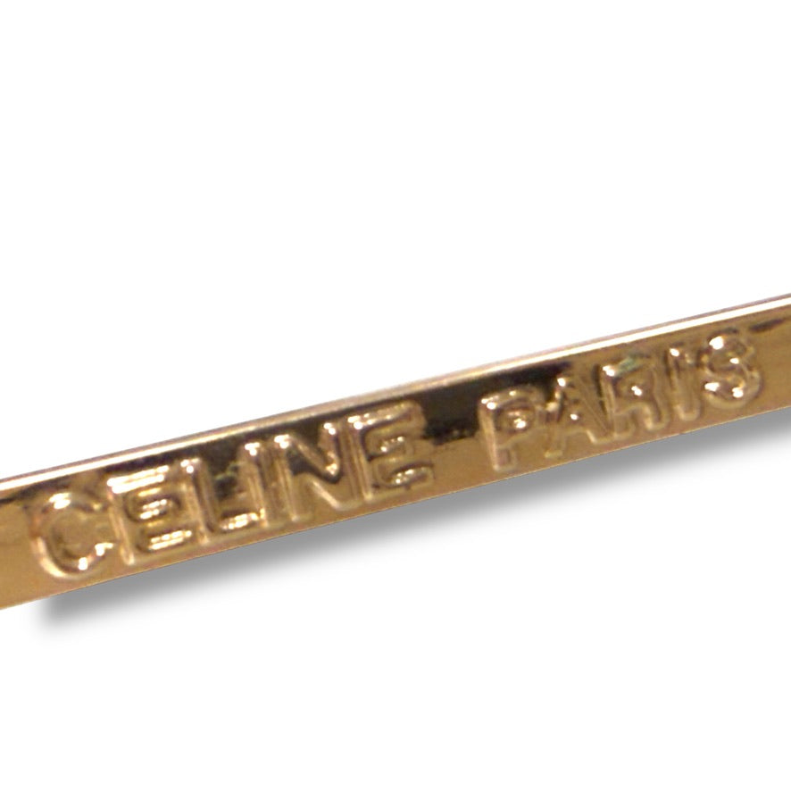 【33】美品!セリーヌ メガネ ゴールド系