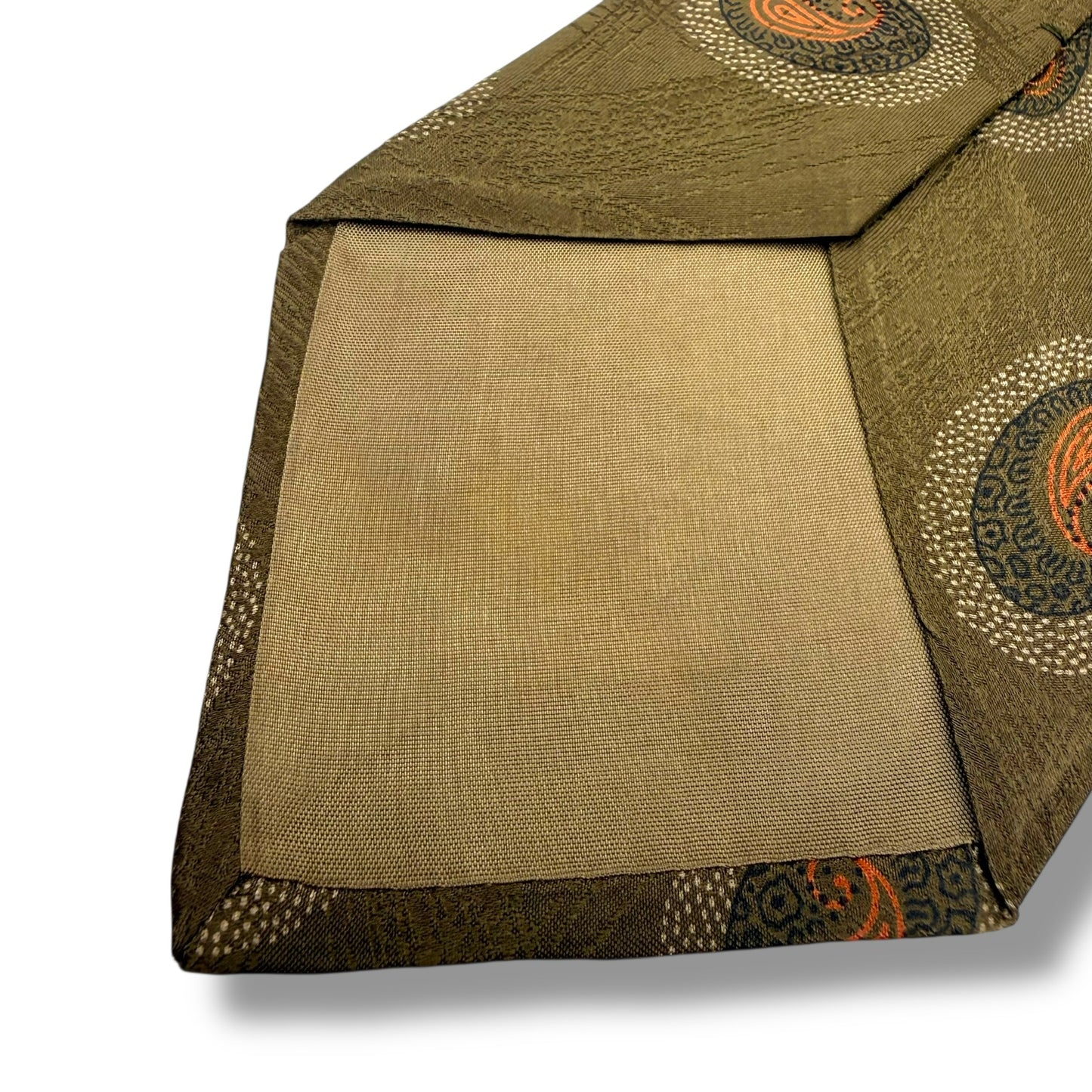 【7897】良品!ジョルジオアルマーニ ネクタイ カーキ系