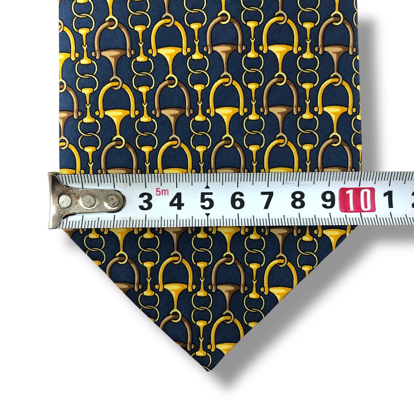 【8040】美品!フェンディ ネクタイ ネイビー系