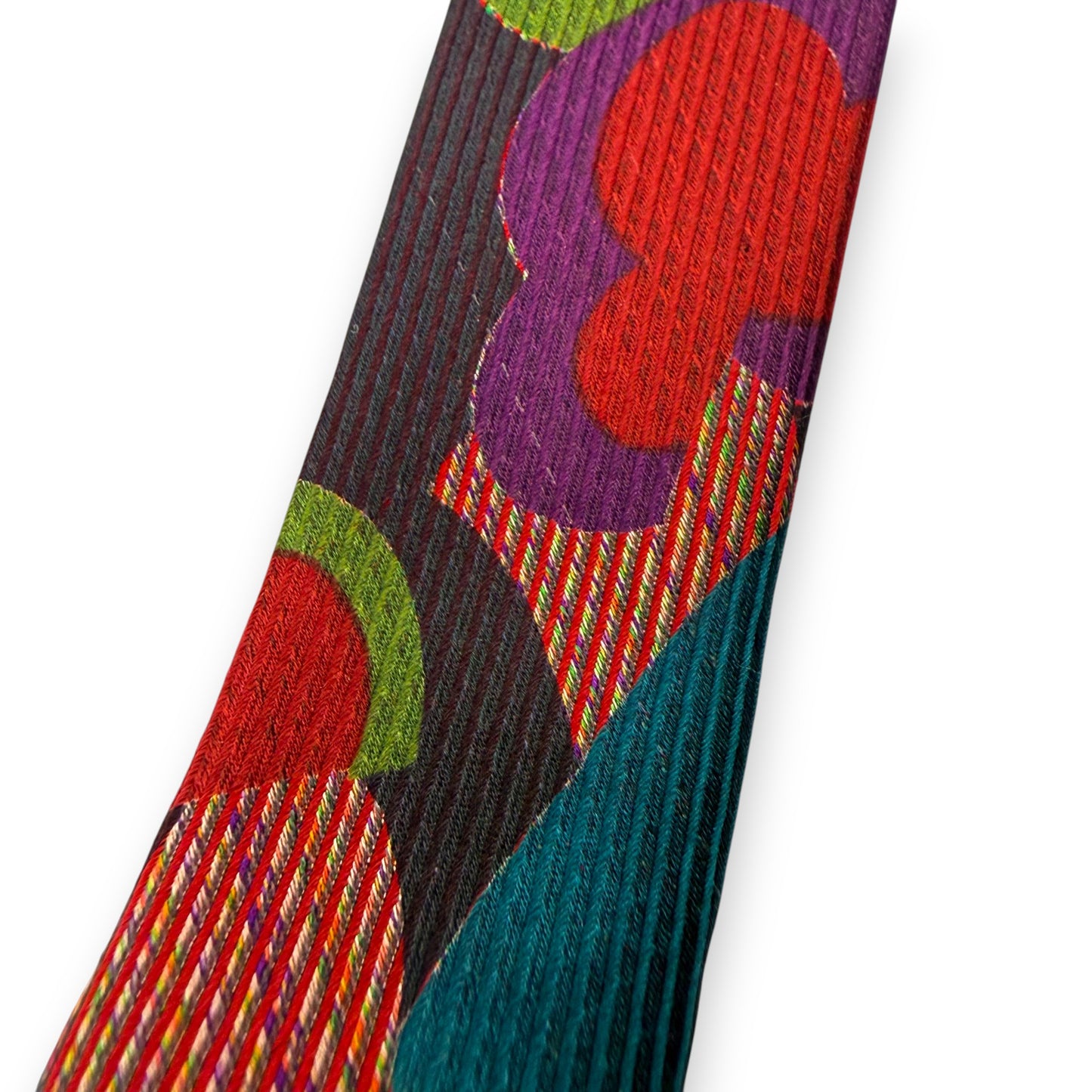 【7694】良品!エンリココベリ ネクタイ レッド系