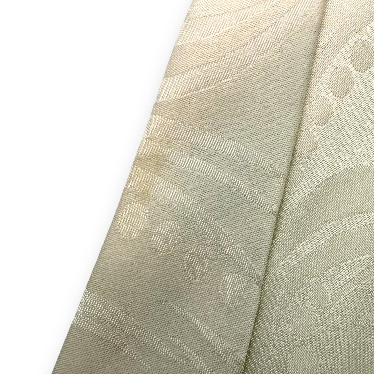 【7661】良品!カルヴェン ネクタイ ホワイト系