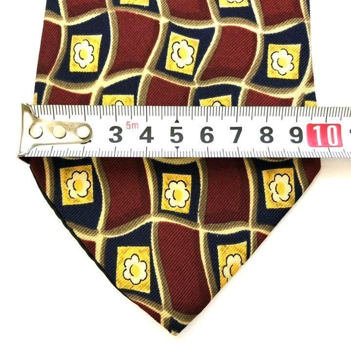 【2998】良品!HUGO BOSS ヒューゴボス ネクタイ レッド系