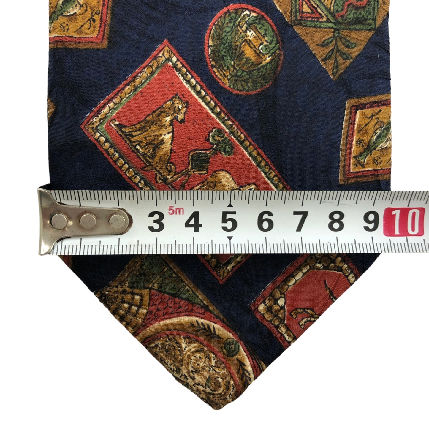 【6137】良品! ジバンシー ネクタイ ネイビー系 アニマル柄