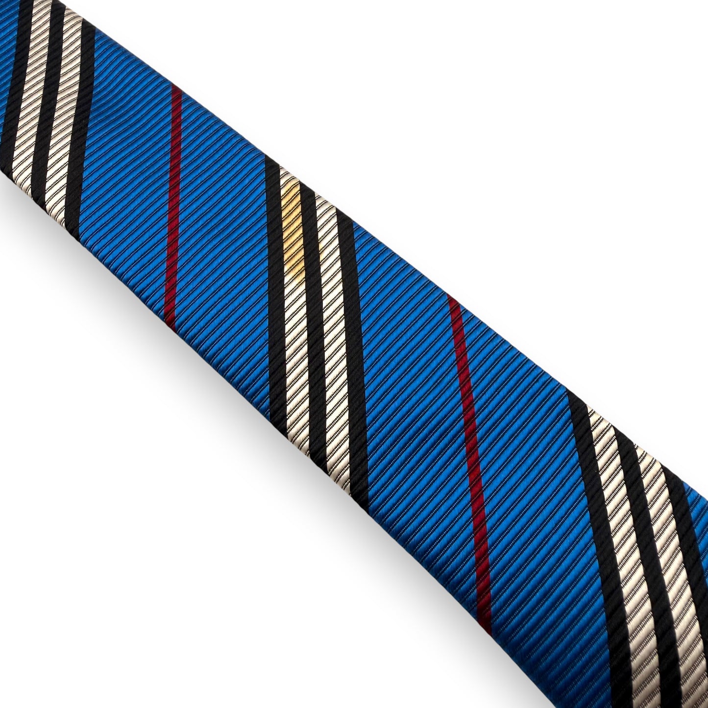 【7648】良品!バーバリー ネクタイ ブルー系 ストライプ柄