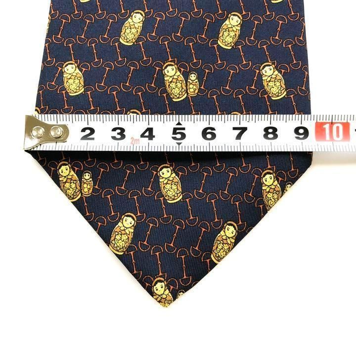 【2847】良品!ランセル ネクタイ ネイビー系