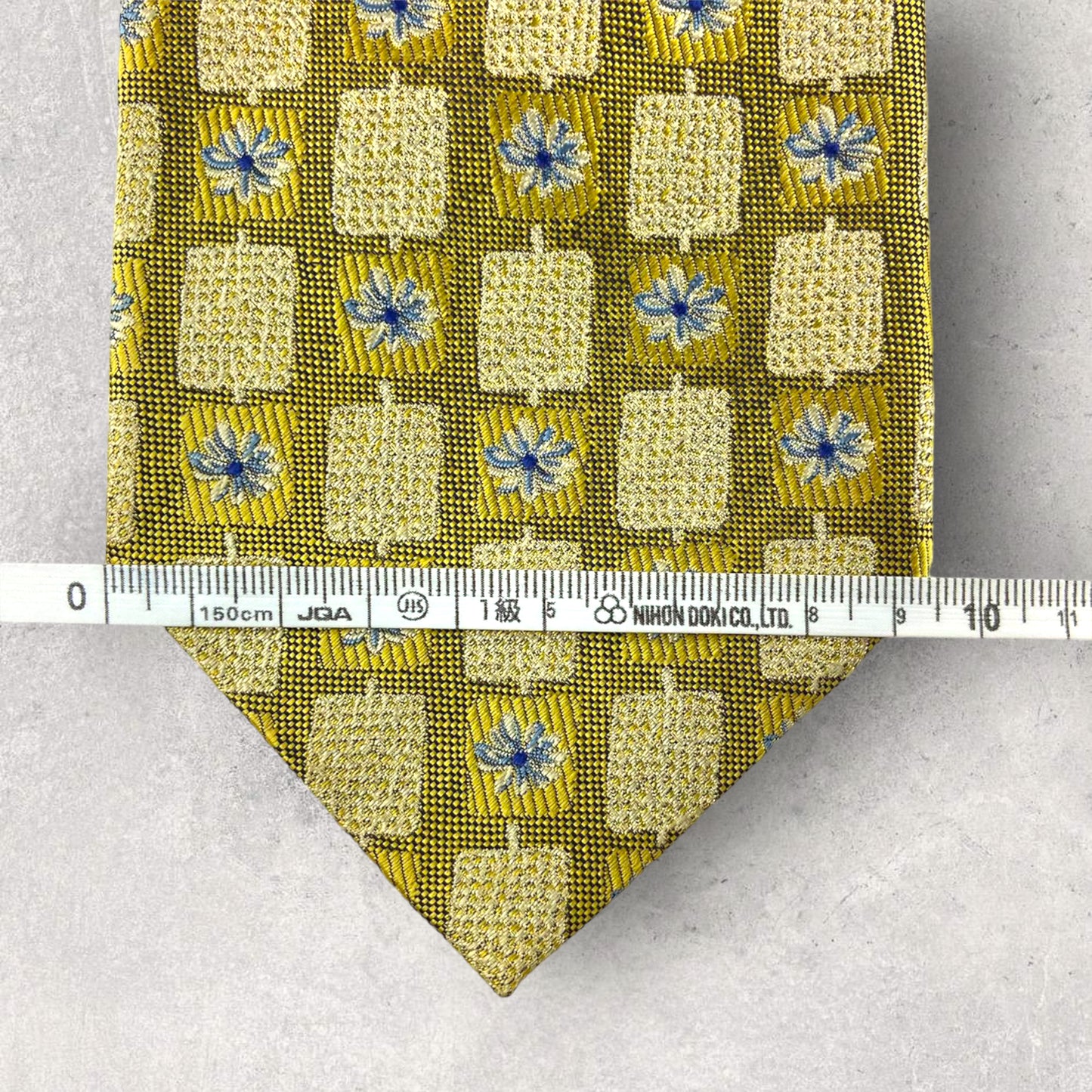 【5163】美品!KENZO ケンゾー ネクタイ ゴールド系 花柄