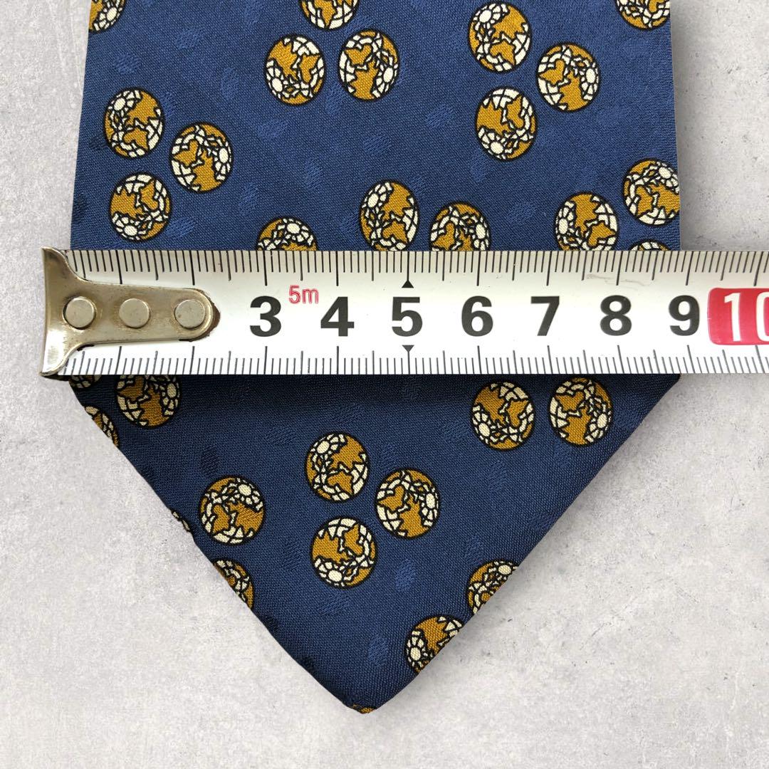 【4536】良品!dunhill ダンヒル ネクタイ ネイビー系