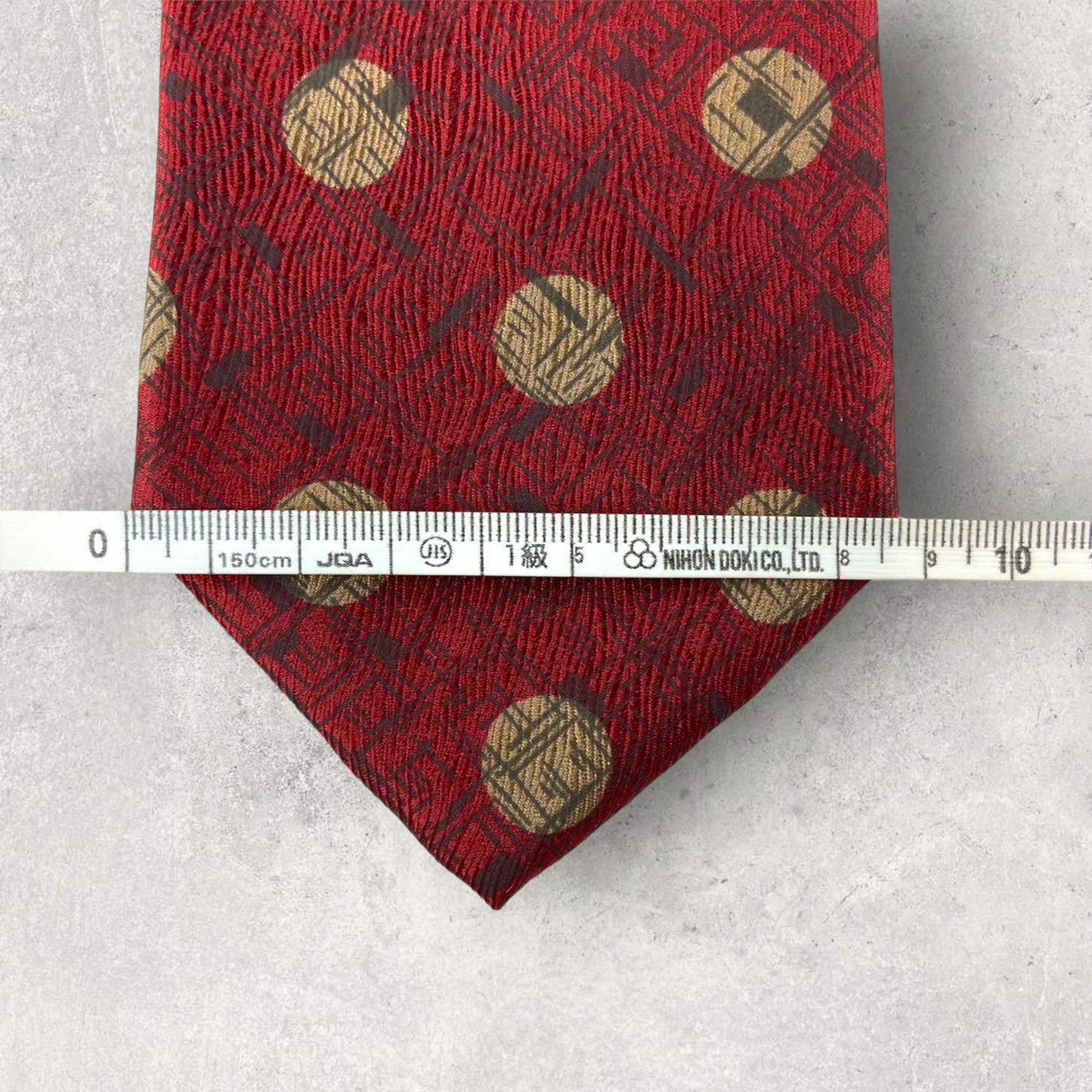 【5170】美品!DURBAN ダーバン ネクタイ レッド系