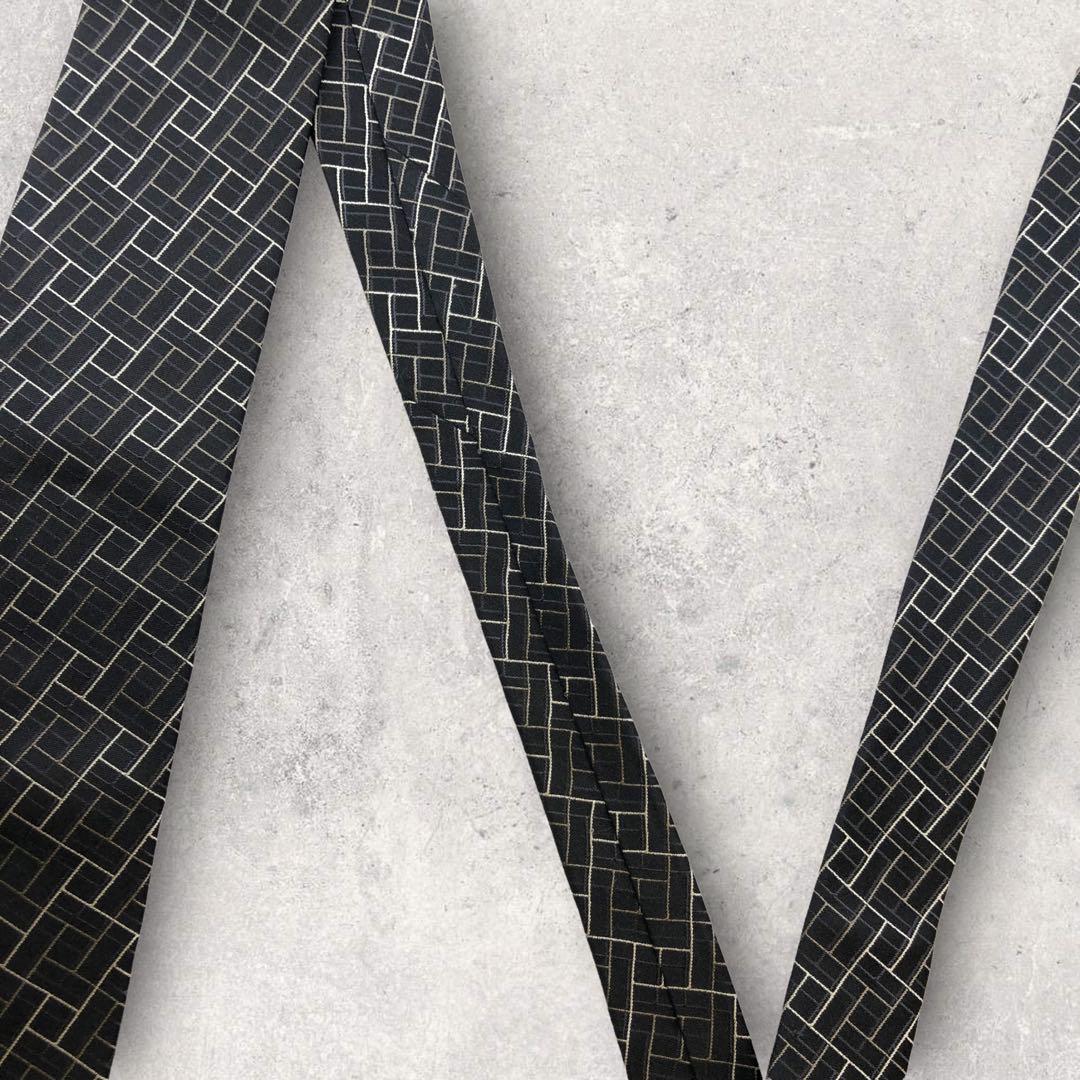 【4412】良品!TAKEO KIKUCHI ネクタイ ブラック系