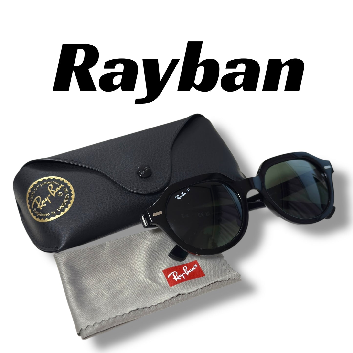 [57] In good condition! Ray-Ban sunglasses in black RB4399 