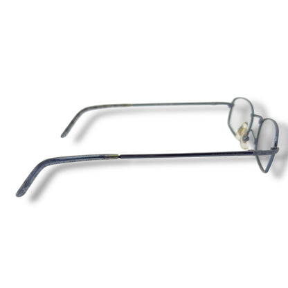 【164】美品ー良品！バーバリー　メガネ　水色系　フレームのみ