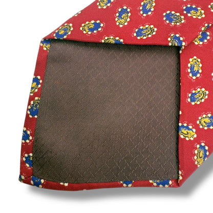 【7481】良品！クリスチャンディオール　ネクタイ　レッド系