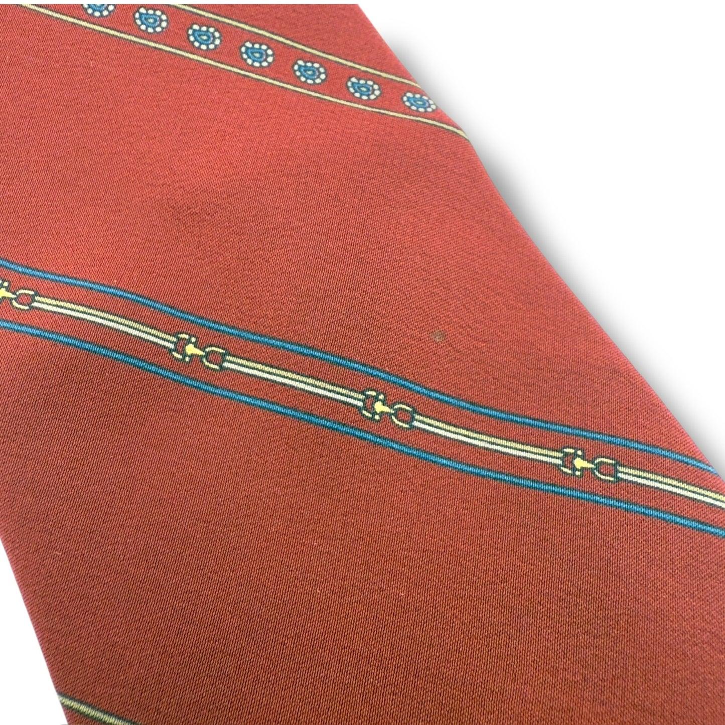 【7395】良品！セリーヌ　ネクタイ　ボルドー系