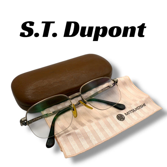 [90] Good quality! S.T. Dupont glasses, gold color 