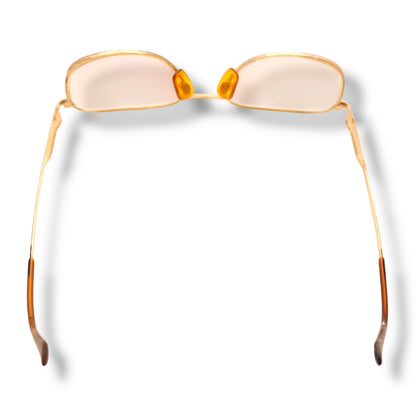 【173】可品！アルマーニ　メガネ　ゴールド系