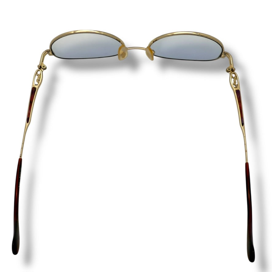 【155】イブサンローラン　メガネ　ゴールド系