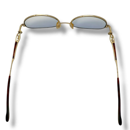 【155】イブサンローラン　メガネ　ゴールド系