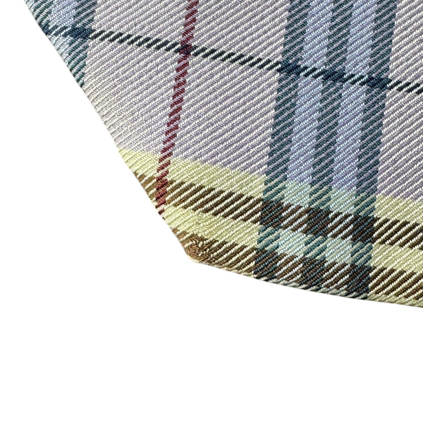 【7728】美品！バーバリー　ネクタイ　パープル系　チェック柄