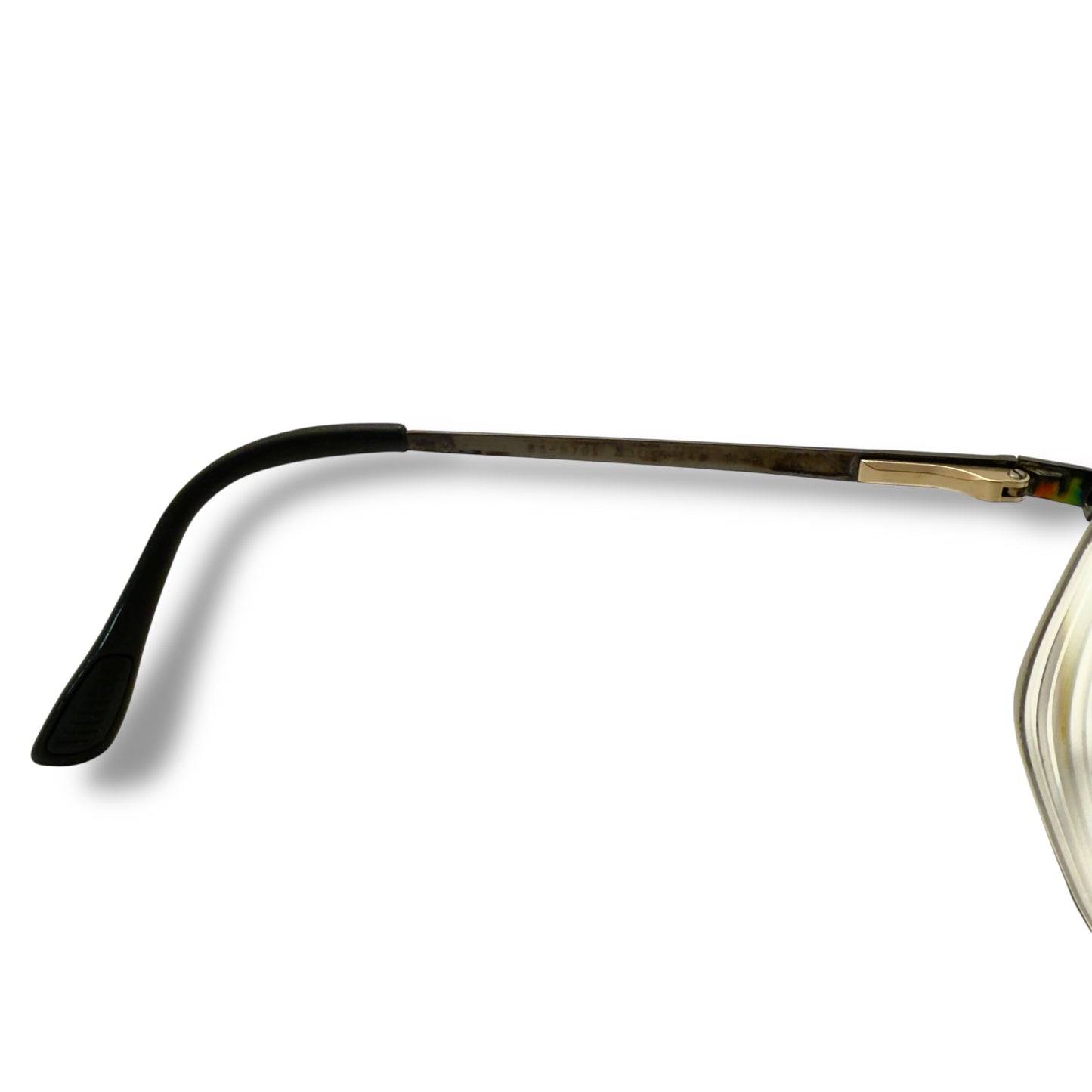 【217】可品！バレンシアガ　メガネ　ブラック系フレーム