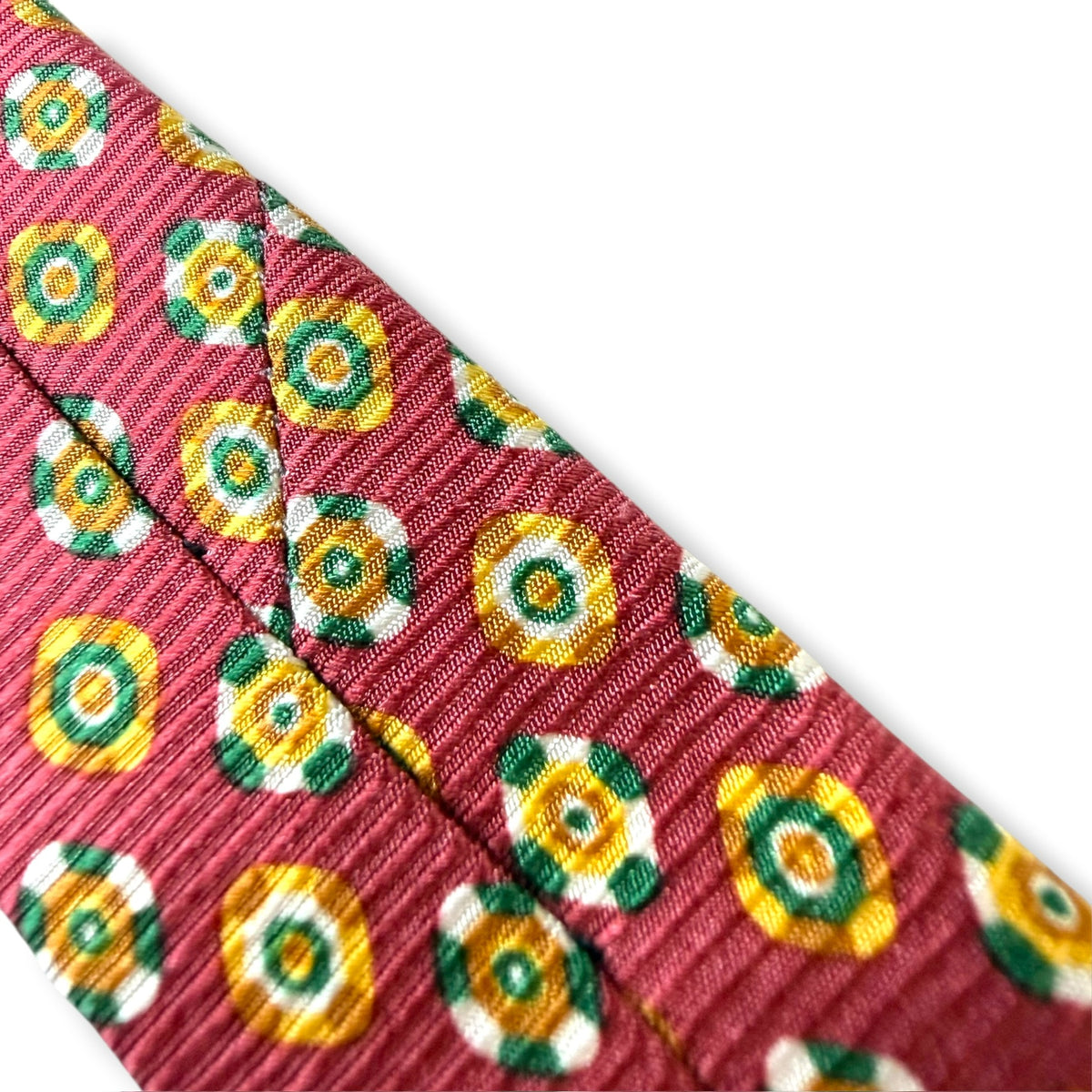 【8806】良品！イブサンローラン　ネクタイ　レッド系