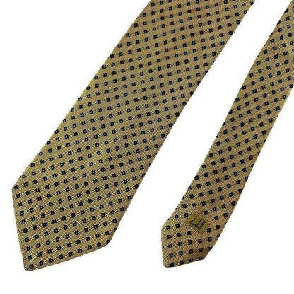【3397】美品！dunhill ダンヒル　ネクタイ　ゴールド系.