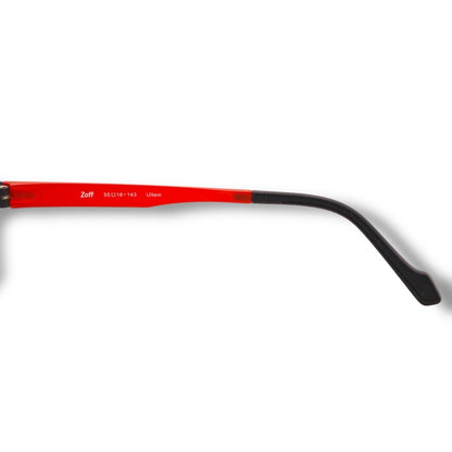 【200】良品！ゾフ　メガネ　パープル×レッド×ネイビー Ultem