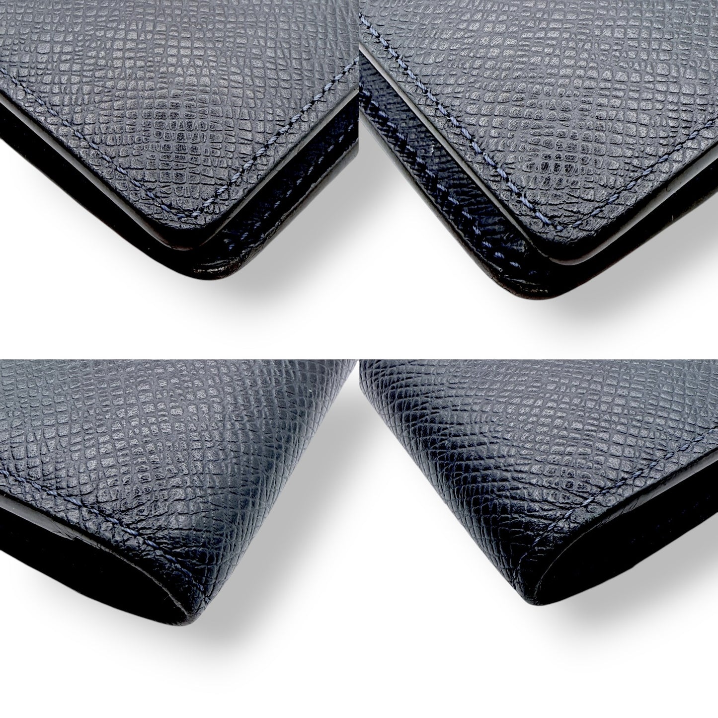 【美品】ルヴィトン　長財布　タイガ　ブラザ　LV金具　ネイビー系