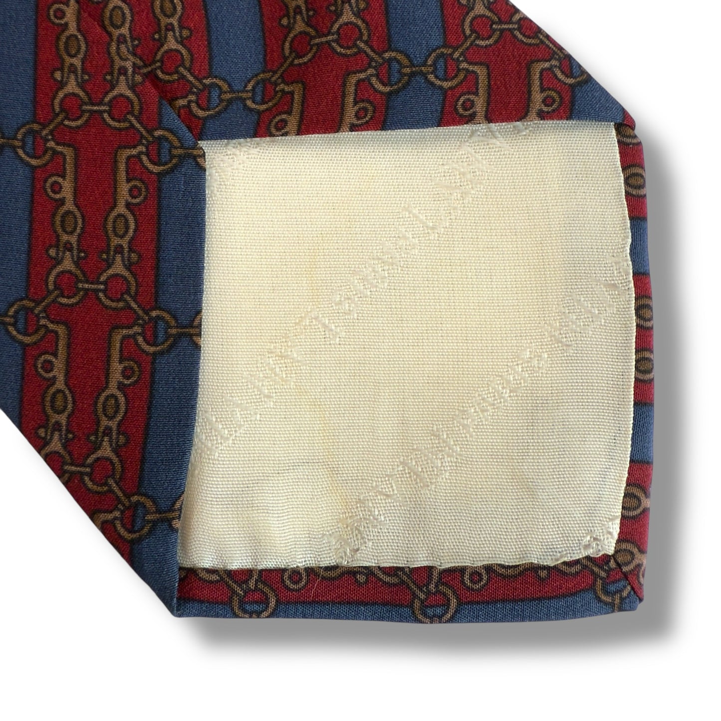 【7137】 良品！ランバン　ネクタイ　レッド系