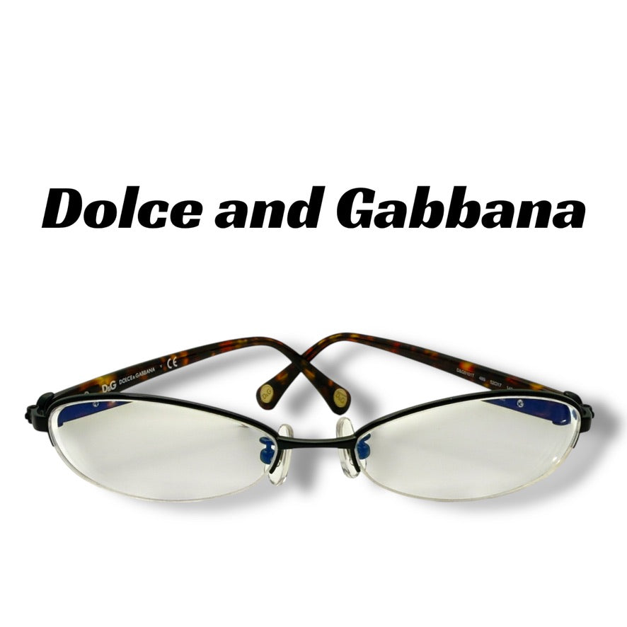 【159】美品！ドルチェアンドガッパーナ　メガネ　ブラウン系